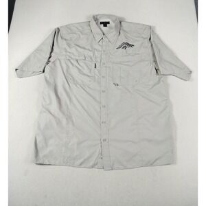 DRI DUCK Shirt Mens 3XL Gray‎ Grandview Texas Zebra Football Fishing Outdoor